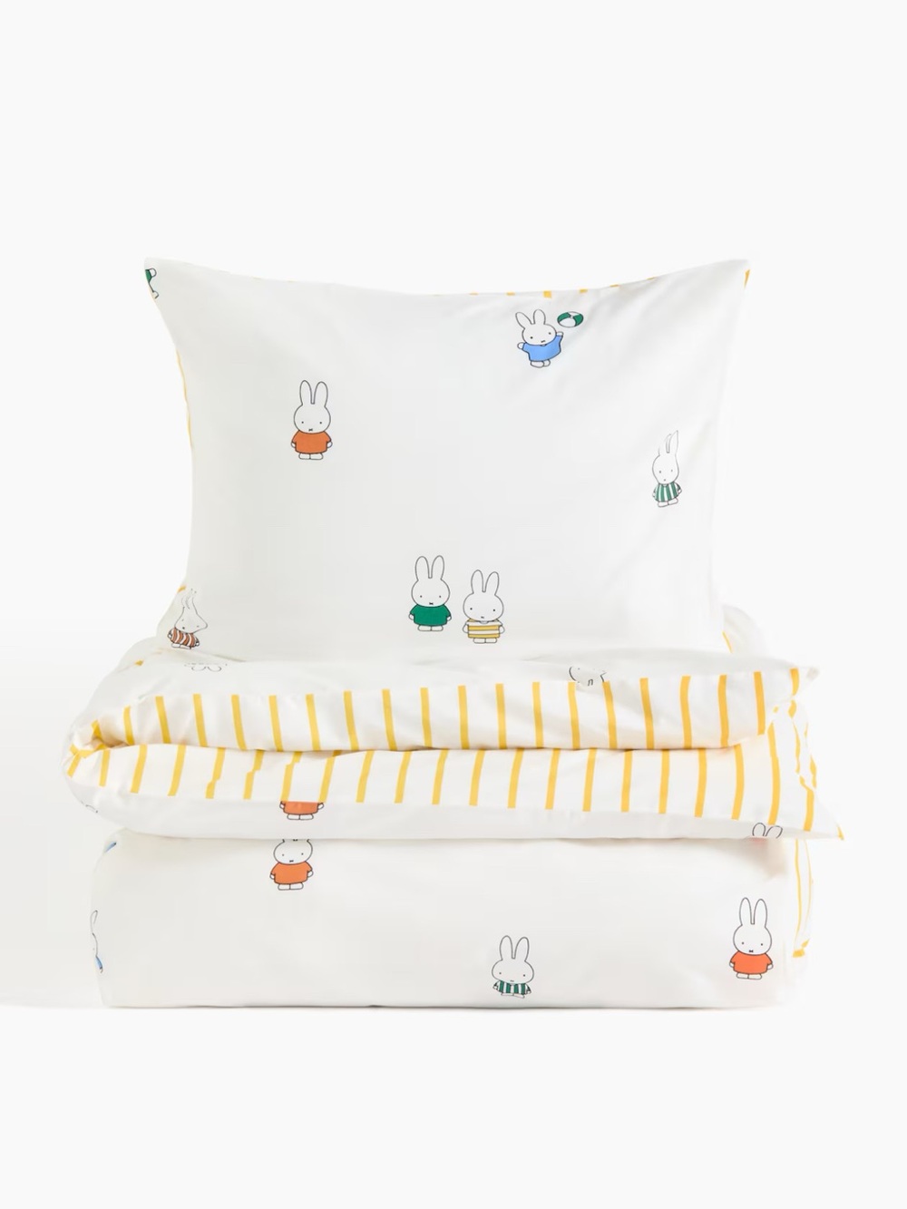 NEW MIFFY H&M Home Collection Printed Twin Duvet Cover Set